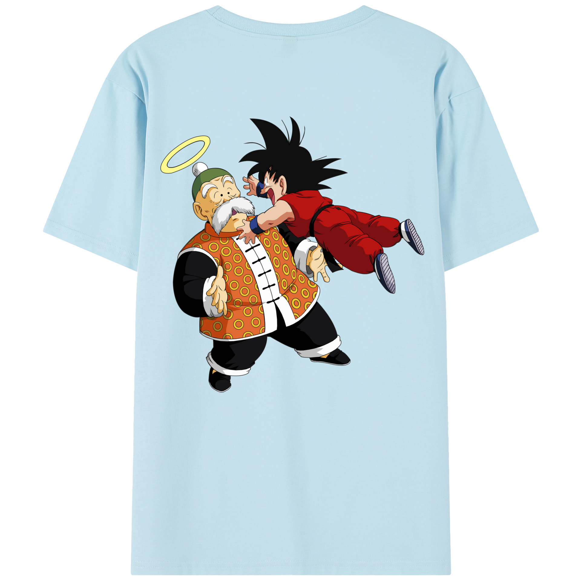 （画像用） ドラゴンボール 孫悟空（そん ごくう）Son Goku カカロット DRAGON BALL Kakarotto 綿100％半袖Tシャツ（背面プリント）